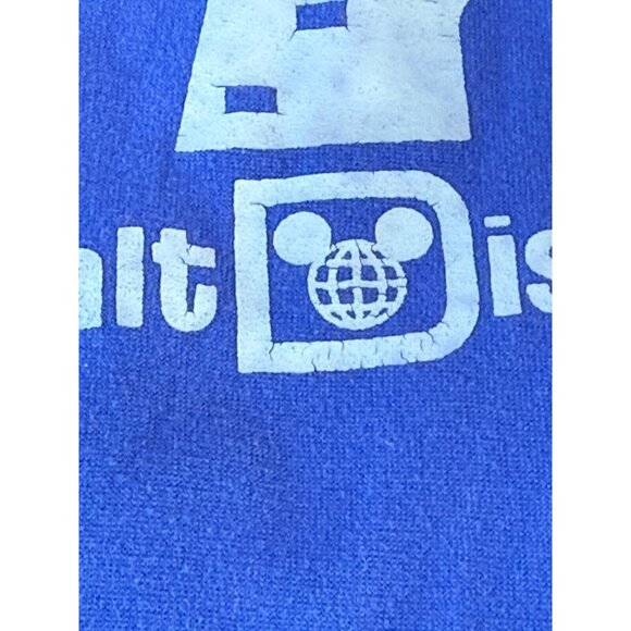 Walt Disney World Crop Legging 2X Blue w White Stripe Castle Logo - Picture 7 of 9